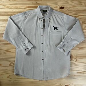 Wild Wings Button Up Shirt w/ Black Dog